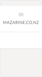 Mobile Screenshot of mazarine.co.nz